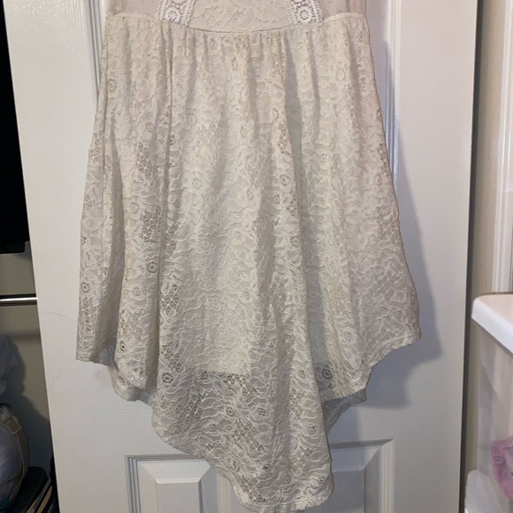 Off-White Lace Dress - Size Small - Picture 4 of 4